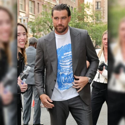 Amazon 2025 Upfront Philadelphia Travis Kelce Suit