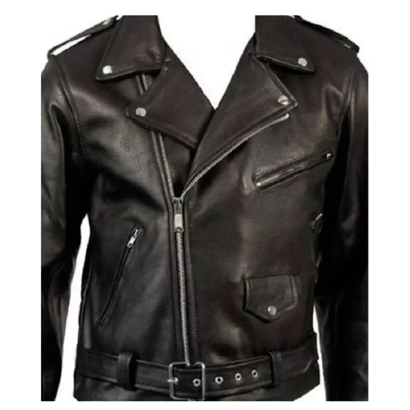 American Idol S23 Carrie Underwood Guns & Roses Back Print Leather Jacket