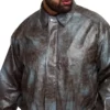 American Idol S23 Che Tie Dye Leather Jacket