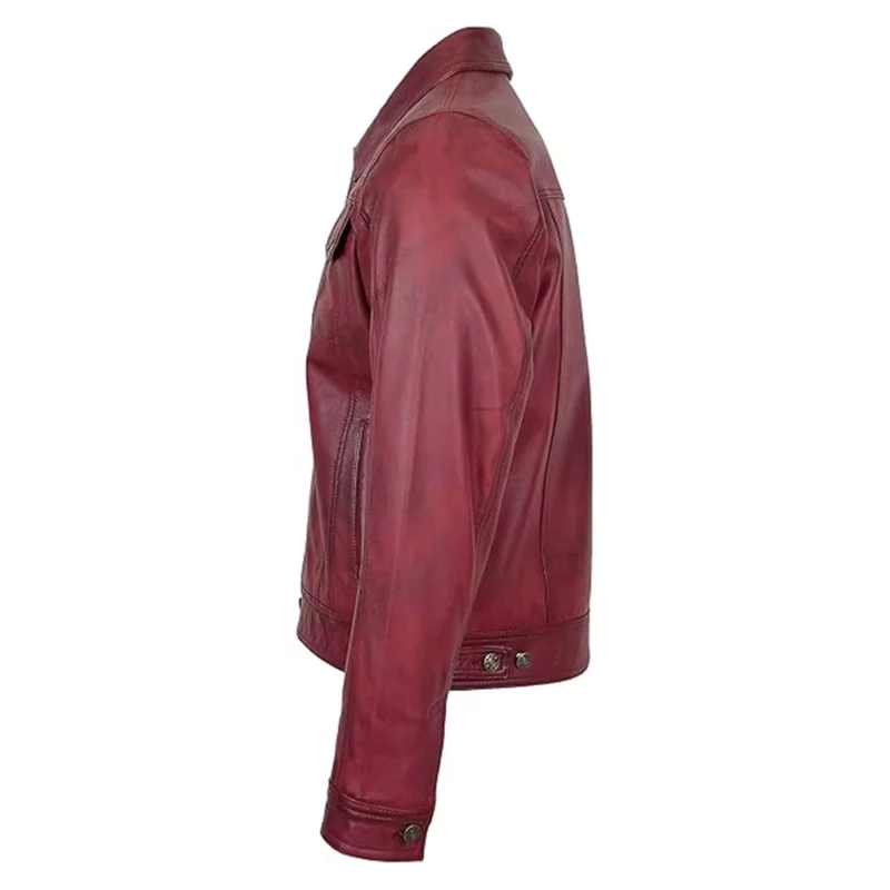 American Idol S23 Josh King Trucker Leather Jacket