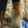 Another Simple Favor 2025 Blake Striped Coat