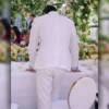 Another Simple Favor Michele Morrone Dante Versano White Blazer