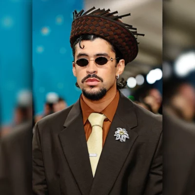 Bad Bunny Met Gala 2025 Brown Suit