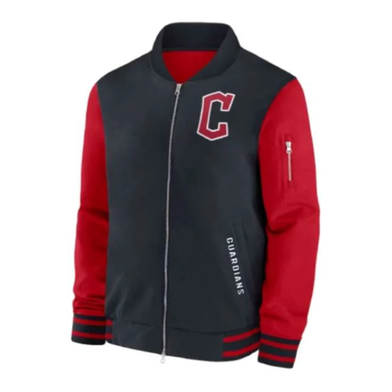 Cleveland Guardians Dugout Full-Zip Bomber Jacket