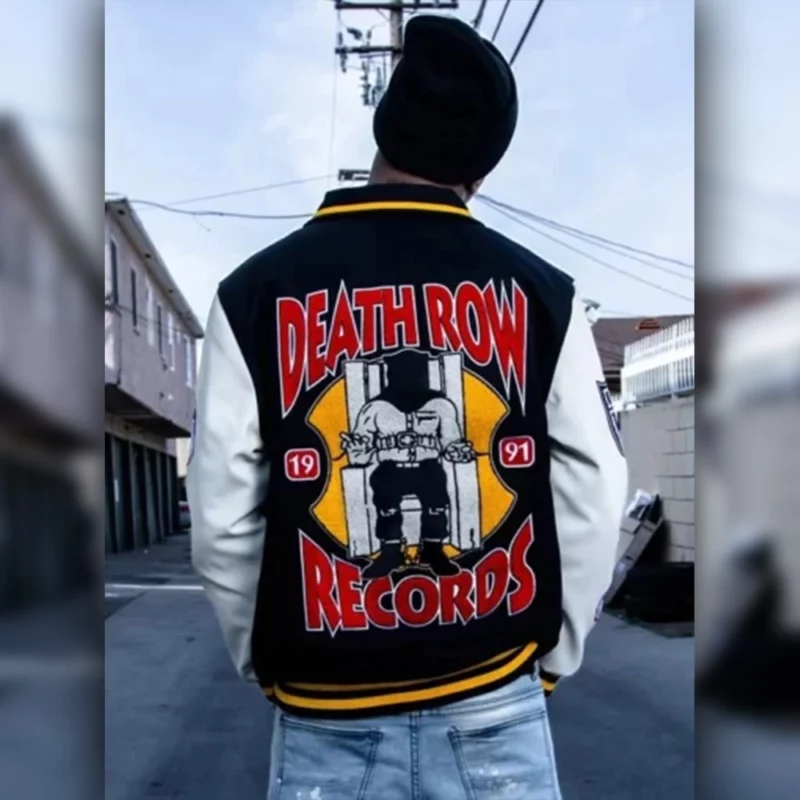 Death Row Records Patched Black & White Jacket