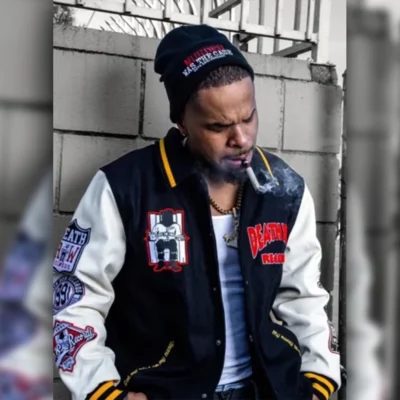 Death Row Records Patched Varsity Jacket