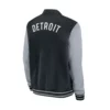Detroit Tigers Dugout Black And Grey Bomber Jacket