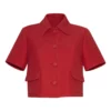 Elsbeth S02 Carrie Preston Elsbeth Tascioni Red Cropped Jacket
