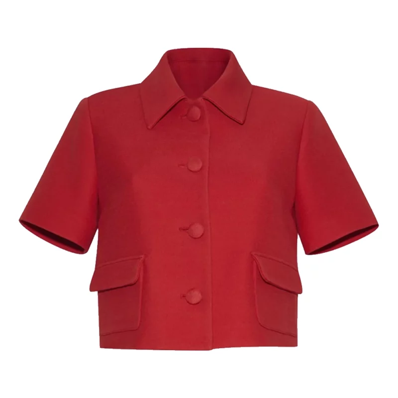 Elsbeth S02 Carrie Preston Elsbeth Tascioni Red Cropped Jacket