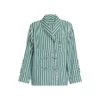 Emily In Paris S05 Emily Cooper Lily Collins Green Striped Blazer