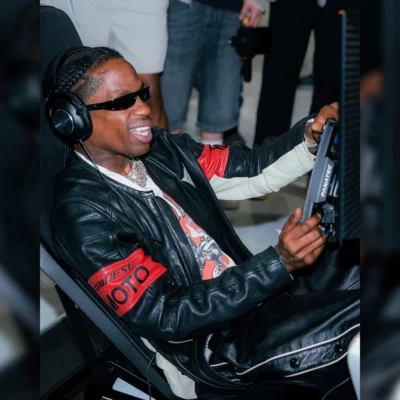 F1 Miami Travis Scott Leather Jacket