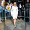 Florence Pugh NYC 2025 White Blazer