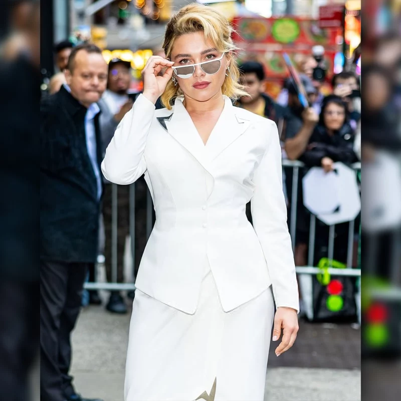 Florence Pugh NYC Blazer