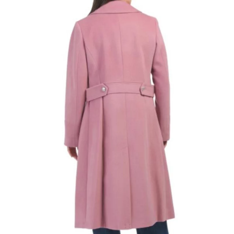 Grosse Pointe Garden Society S01 Catherine Pink Long Coat