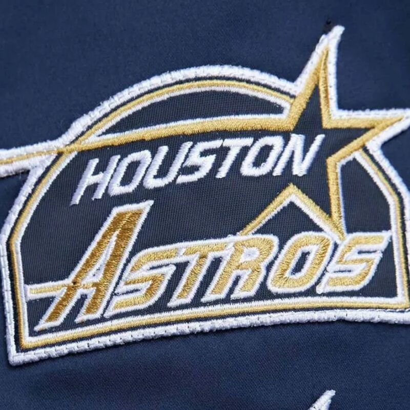 Houston Astros Vintage Bomber Blue Satin Jacket