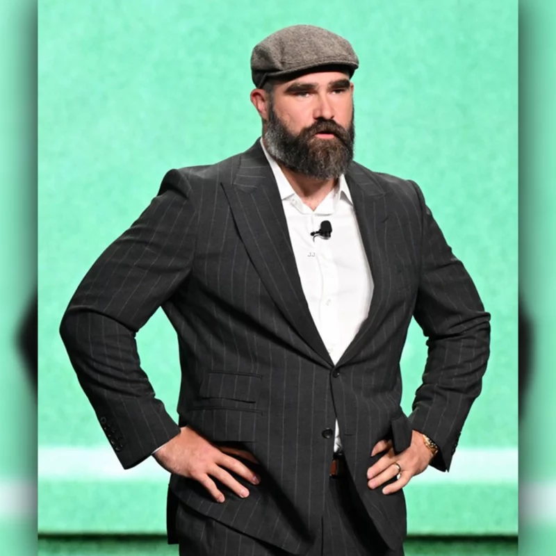 Jason Kelce Amazon 2025 Upfront Philadelphia Suit