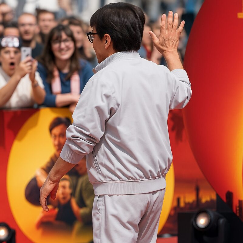 Karate Kid Legends London Promo Photocall Jacket