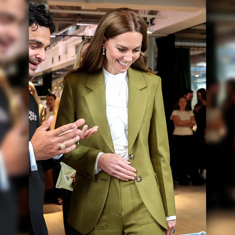 Kate Middleton British Fashion Green Suit