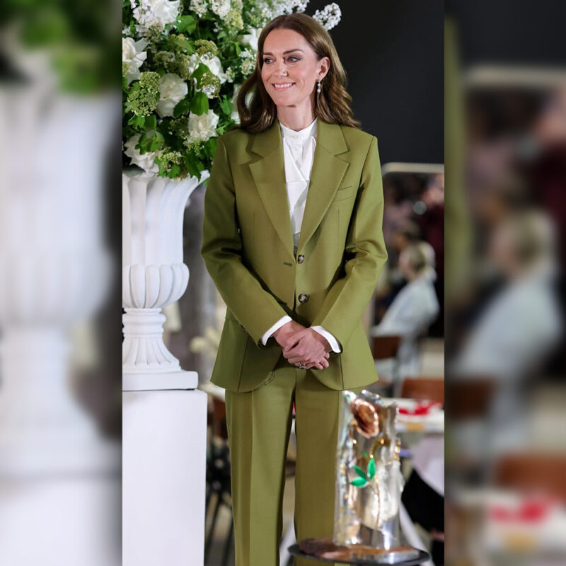 Kate Middleton British Green Suit