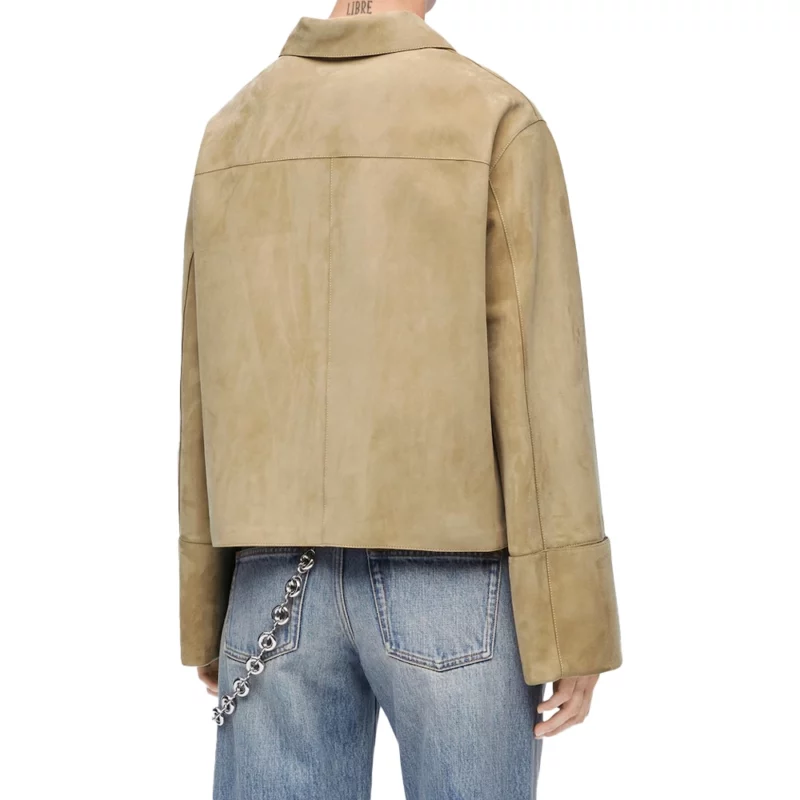 Kendall Jenner NYC 2025 Suede Jacket