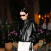Kendall NYC 2025 Black Leather Jacket