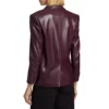 Law And Order S26 Olivia Benson Mariska Hargitay Leather Blazer