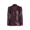 Law And Order SVU S26 Olivia Benson Mariska Hargitay Leather Blazer