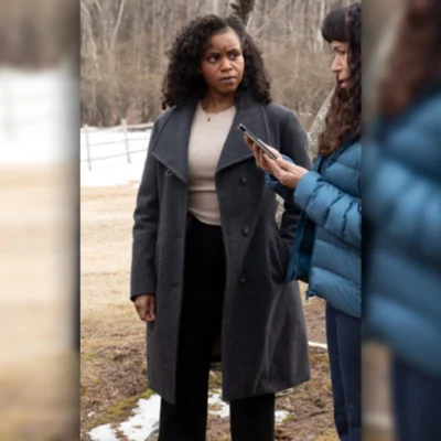 Law and Order SVU S26 AimÃ© Donna Kelly Coat
