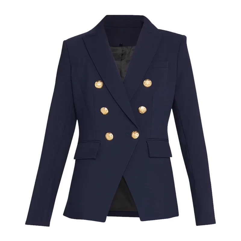 Lyn Butler The View 2025 Double Breasted Navy Blue Blazer