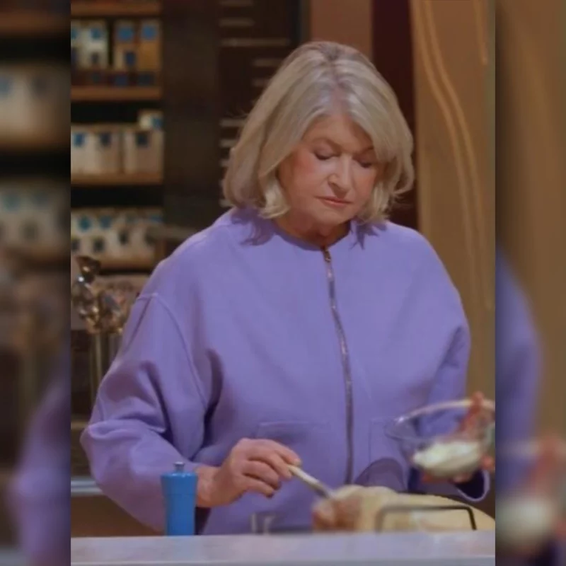 Martha Stewart Yes, Chef Purple Zip Up Jacket
