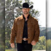 Matt Warren Farmer Wants a Wife S3 Brown Suede Leather Jacket