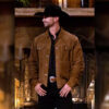 Matt Warren Farmer Wants a Wife S3 Brown SuedeJacket