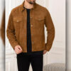 Matt Warren Farmer Wants a WifeBrown Suede Leather Jacket