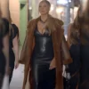 Mayci Neeley The Secret Lives of Mormon Wives 2025 Brown Fur Leather Coat