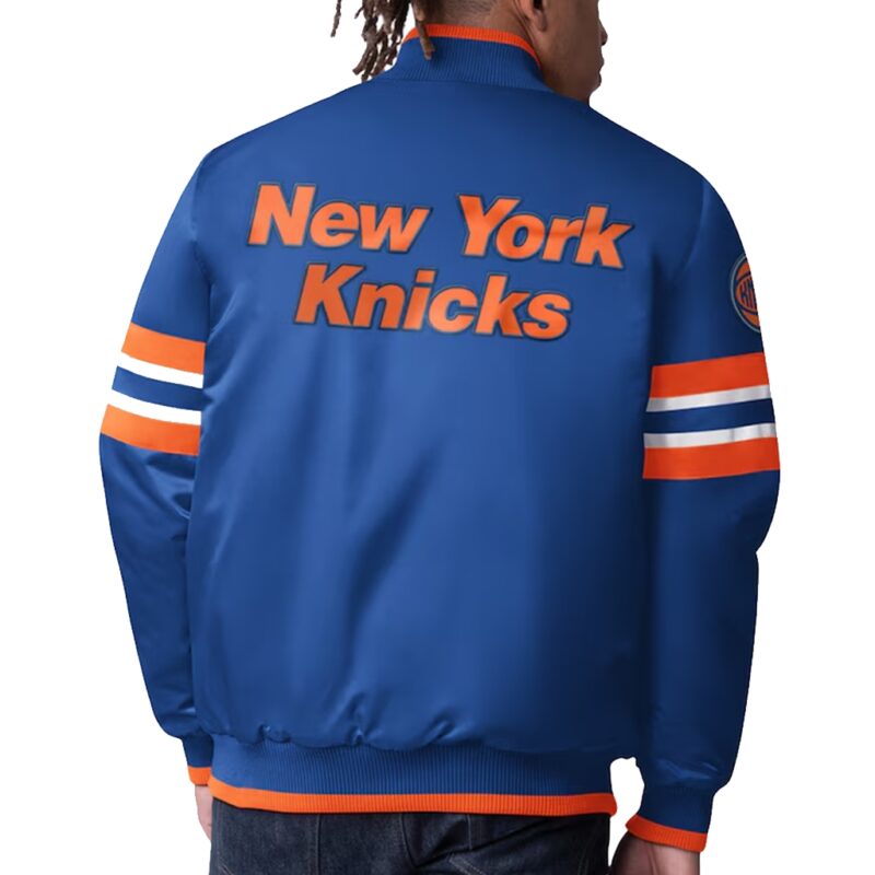 NewYork Knicks Startr Scout Blue Varsity Jacket