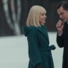 Nine Perfect Strangers Green Hooded Coat