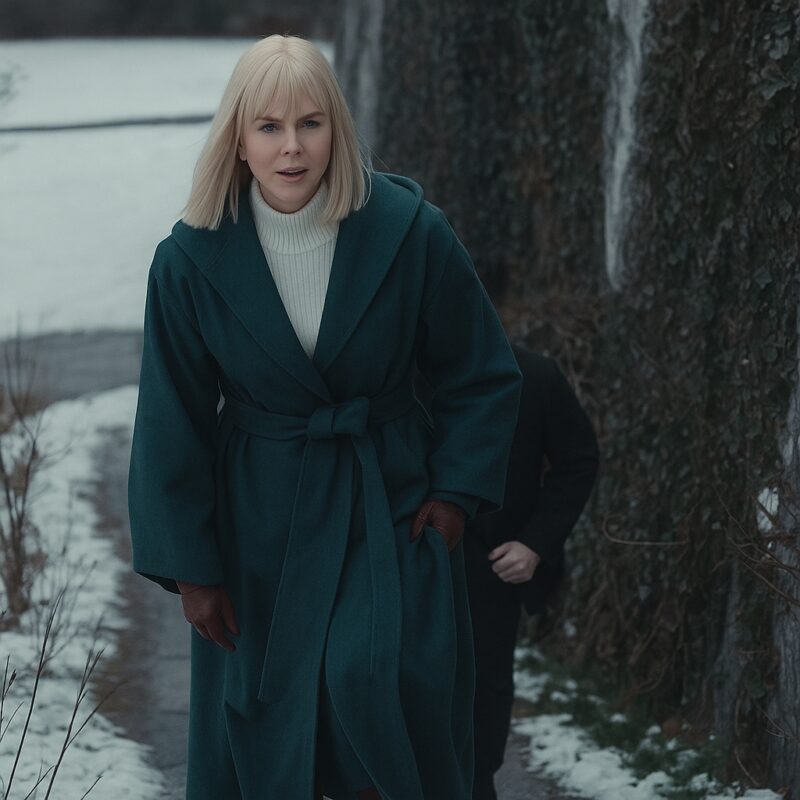 Nine Perfect Strangers Nicole Kidman Green Coat