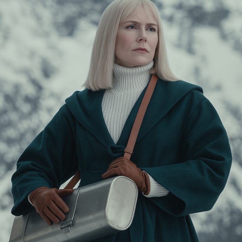 Nine Perfect Strangers Nicole Kidman Green Hooded Coat