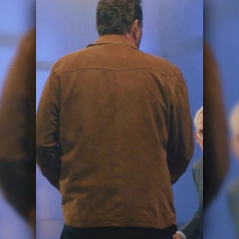 Nonnas 2025 VinceVaughn Brown Leather Jacket