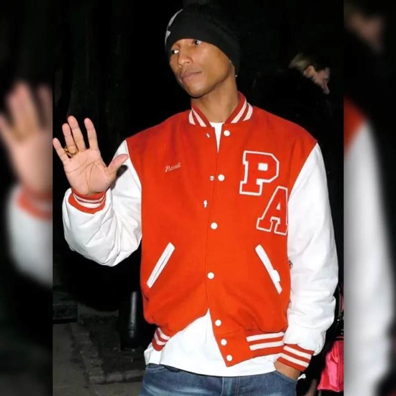 PharrellWilliams Princess Anne High School Letterman Jacket