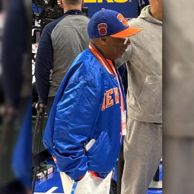 Spike Lee Caesars Arena Playoff New York Knicks Jacket