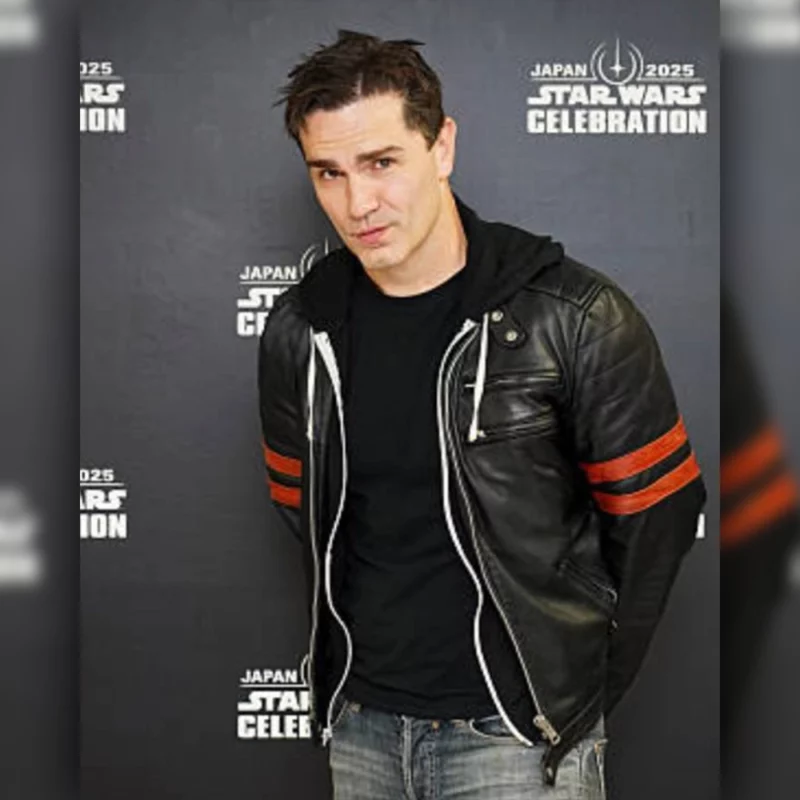 Star Wars Celebration 2025 Sam Witwer Black Leather Jacket