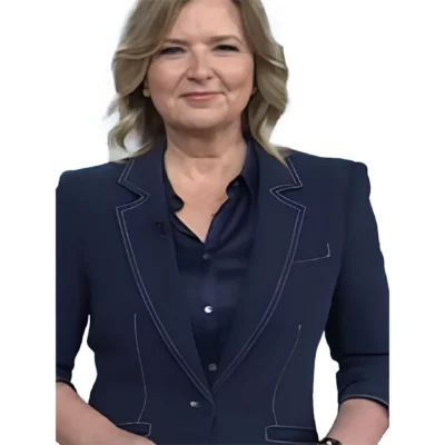 TheThe Today Show Christine Romans Blue Blazer