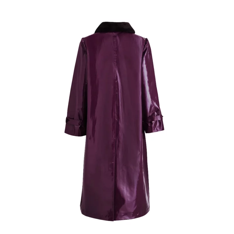 The Today Show Dylan Maroon Leather Coat