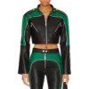 The Valley S02 Michelle Lally Cropped Leather Jacket