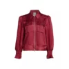 The View 2025 Joy Behar Red Satin Jacket