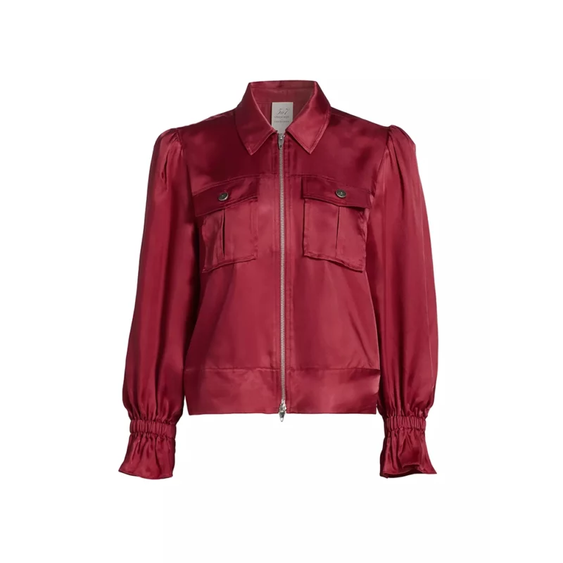 The View 2025 Joy Behar Red Satin Jacket