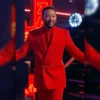 The Voice S27 John Legend Red Suit