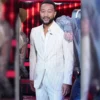 The Voice S27 John Legend Striped White Suit