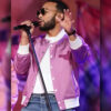 The Voice S27 JohnLegend Finale Pink Bomber Jacket